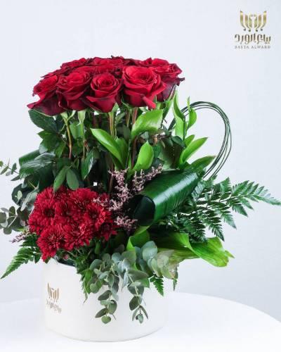 Red Romance - elegant fresh flower bouquet