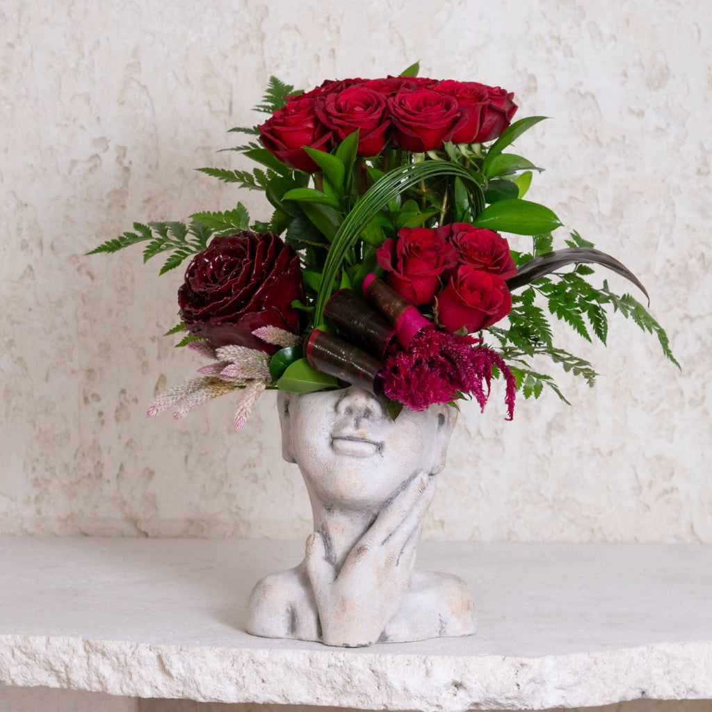 تمثال وردة فنية