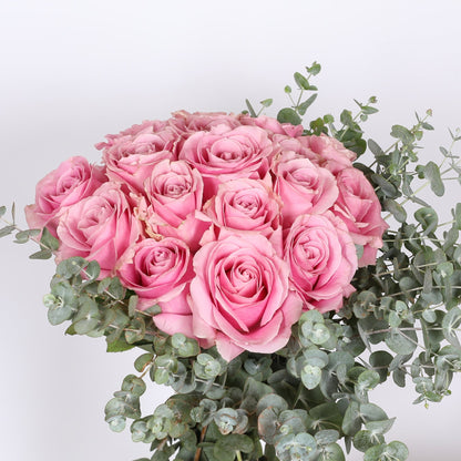 Scented Harmony: Musk, Rosy Blossoms, and Eucalyptus Greens.