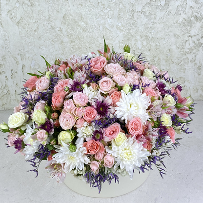 Mixed Pink & White Floral Box