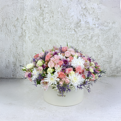 Mixed Pink & White Floral Box