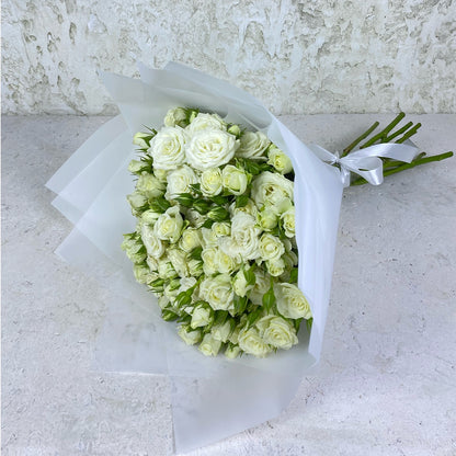 White Baby Roses Bouquet